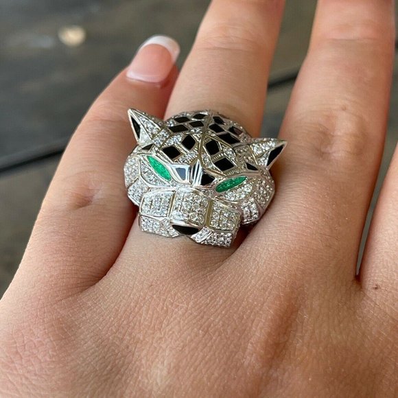 Designer Panthere Panther Ring /Diamond VS-G / 18K - Picture 10 of 11